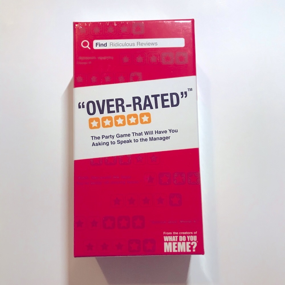 Adult party card game Over-Rated